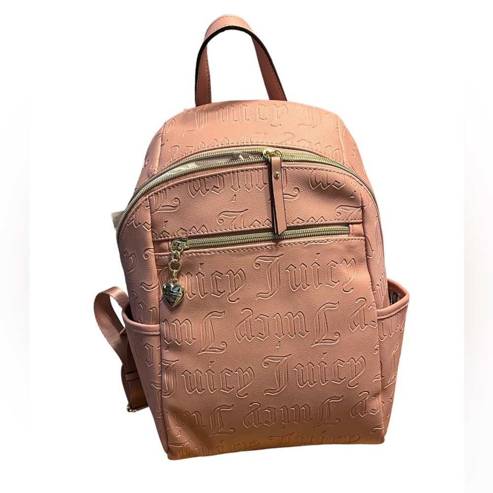 Juicy Couture Pink Embossed Logo Mini Backpack